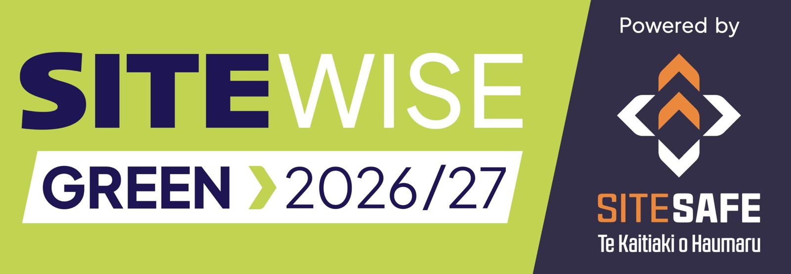 SiteWise Green 2026/27 powered by SiteSafe